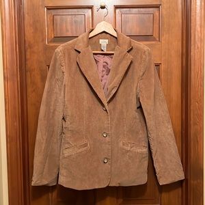 Vintage L.L. Bean Camel Corduroy Blazer Jacket